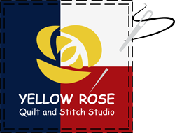 Yellow Rose Quilt and Stitch Studio Logo